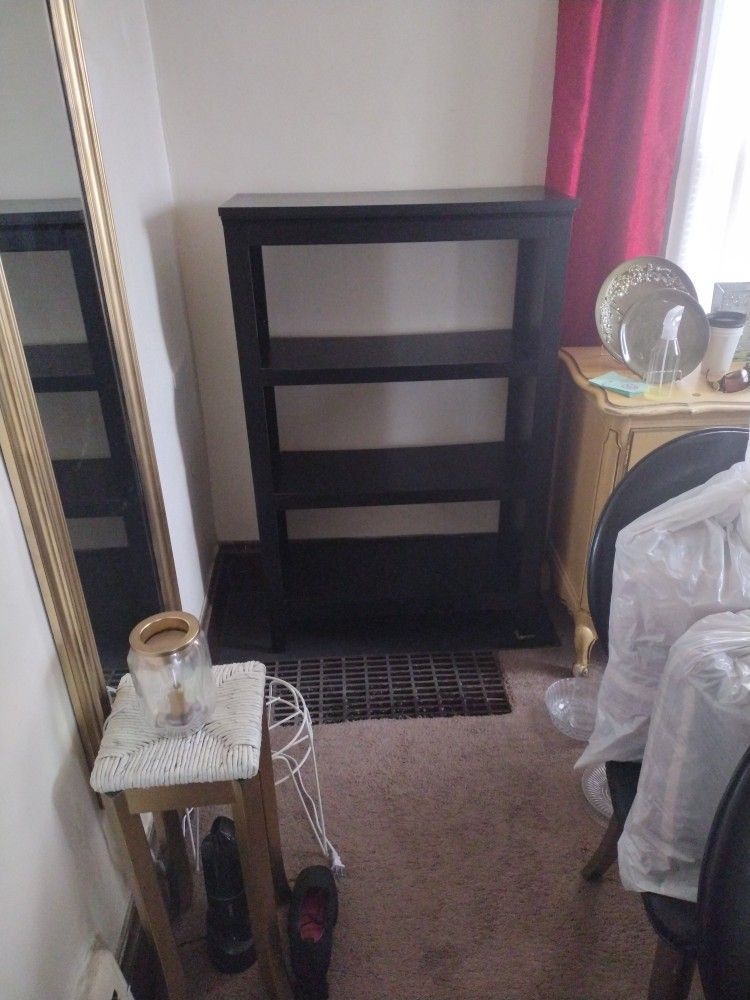 2 Black 3 Shelf Bookcases