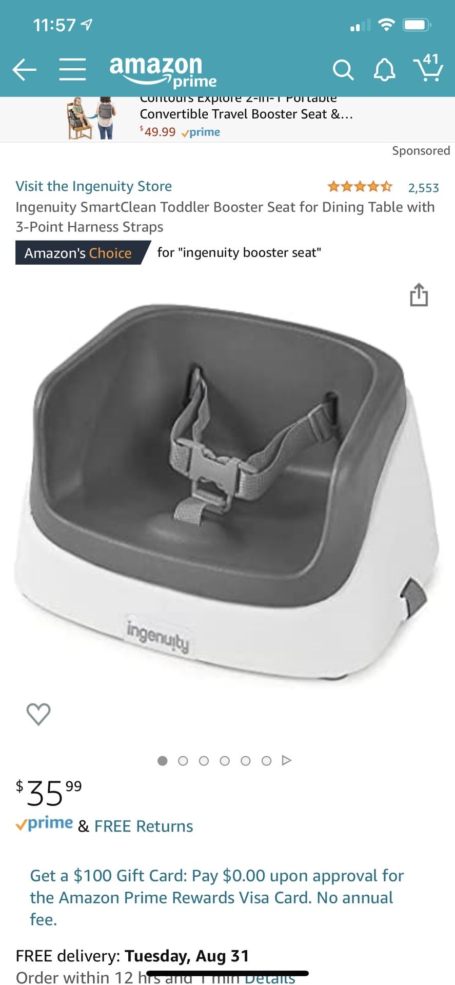 Ingenuity Child Booster Seat