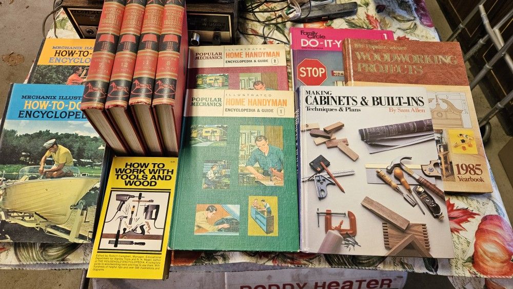 12 Vintage Woodworking Books