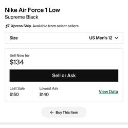 Nike Air Force 1 X Supreme 