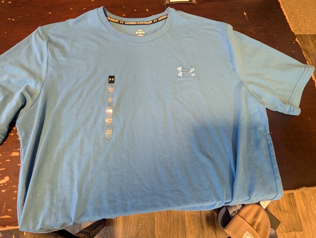 Underarmor Blue Cotton Loose Fit Shirt