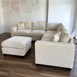 New Sectional Beige 