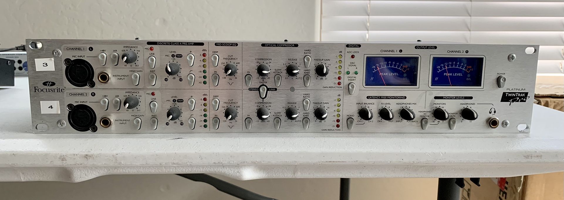 Focusrite TwinTrak Pro Platinum 2 Channel Preamp