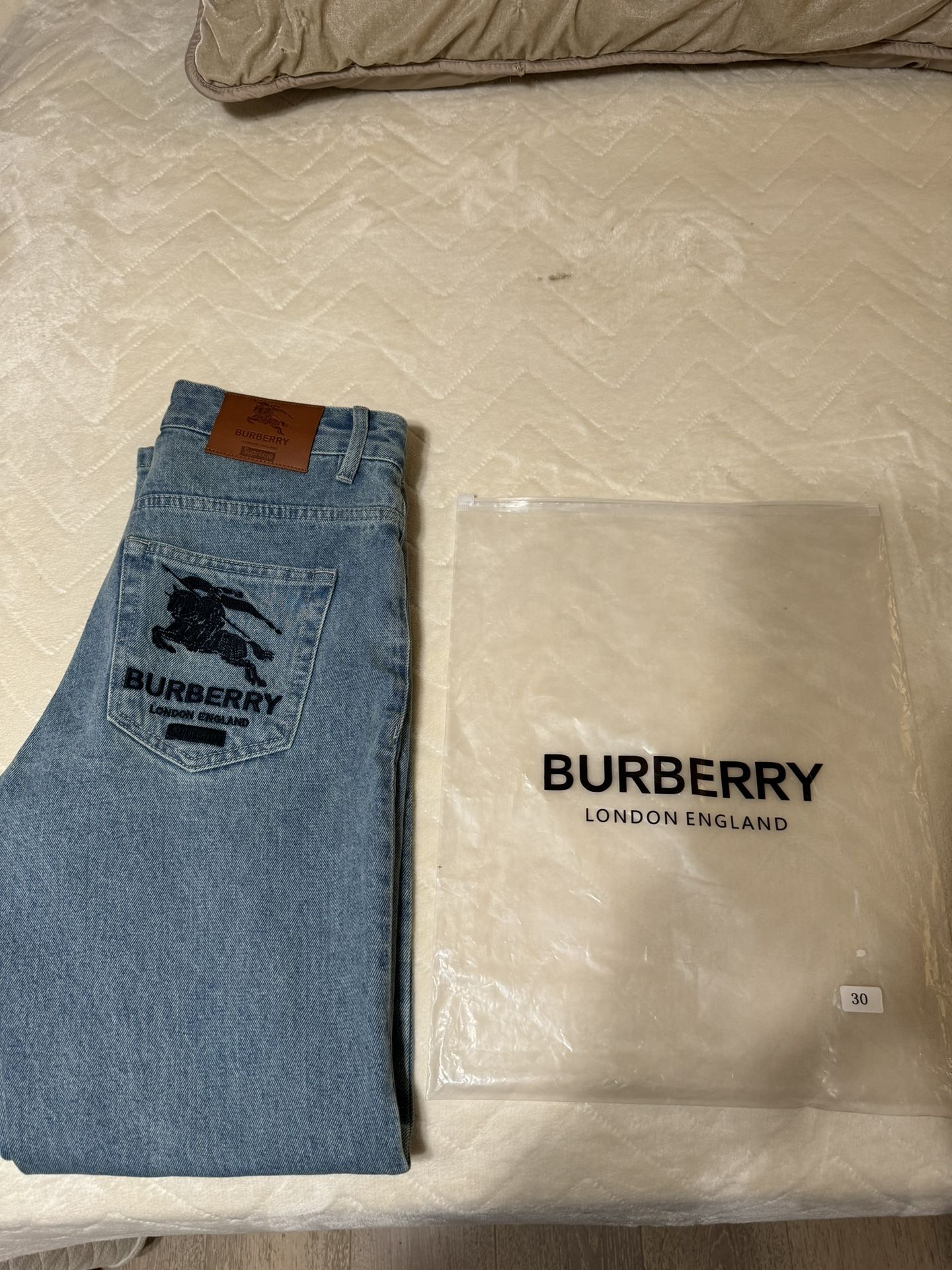 Burberry X Supreme Jeans