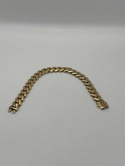 10KT Yellow Gold Monaco Cuban Link Bracelet