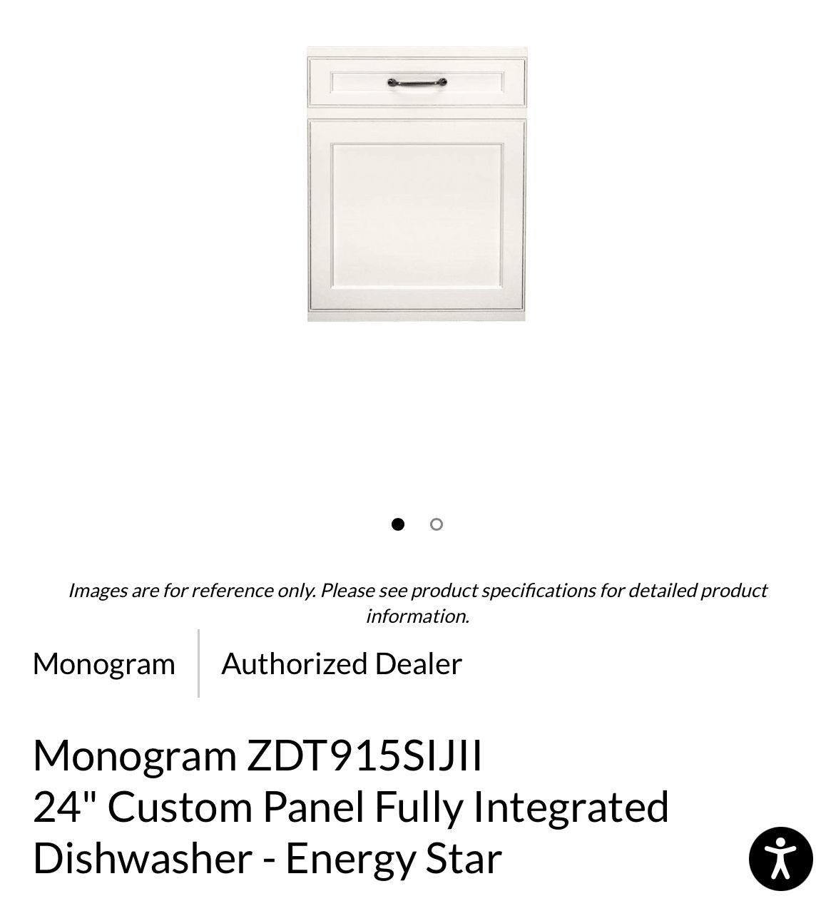 GE Monogram ZDT915SIJII 24" Custom Panel Fully Integrated Dishwasher - Energy Star