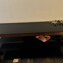 Glass TV stand