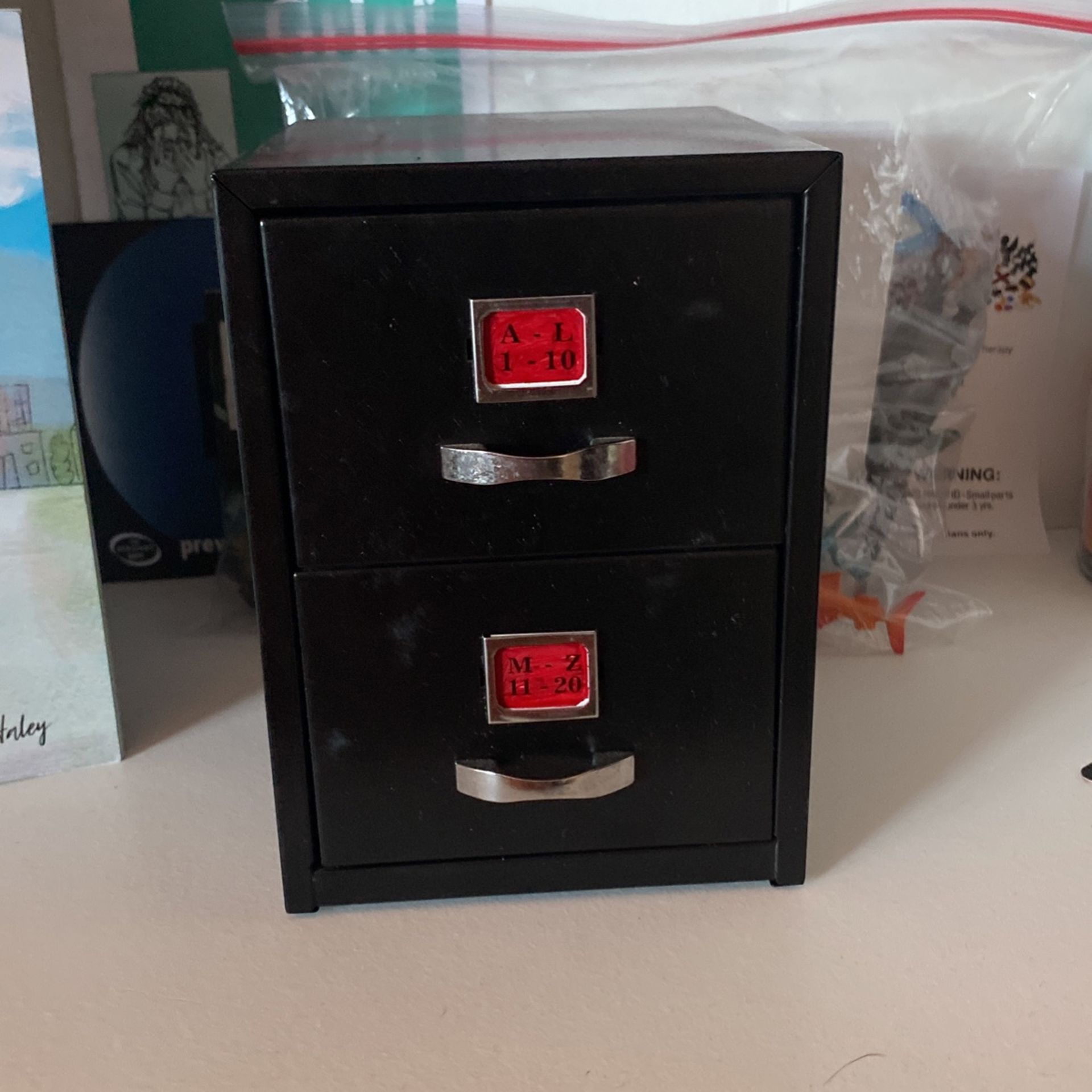 Mini File Cabinet (for Cards) 