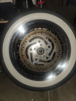 Harley-Davidson 16 inch with Harley-Davidson rim and tire with white walls