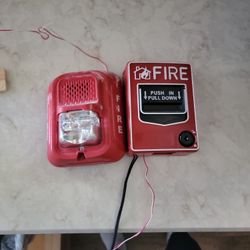 Fire Alarm And Pull Down Handle