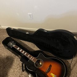 D’Angelico Electric-Acoustic Guitar Bundle 