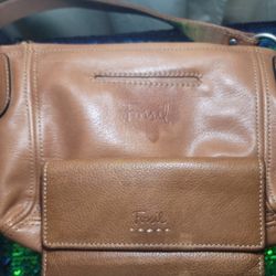 Vintage Fossil Purse And Wallet Brown Leather 