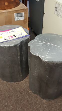 Silver tree truck side tables 50ea