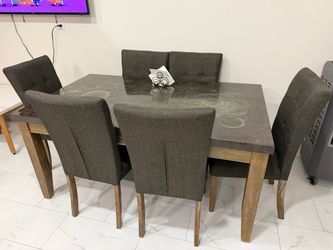 Dining table with chairs