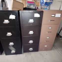 Fire Proof File Cabinets.  FireKing, Fire Fyter, Schwab