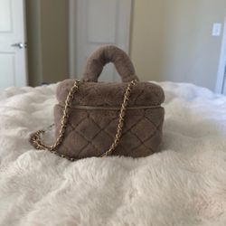 Brown faux crossbody bag