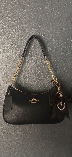 Coach Black Leather Shoulder Bag