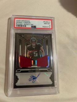 PSA 8 Drake London Auto and Patch