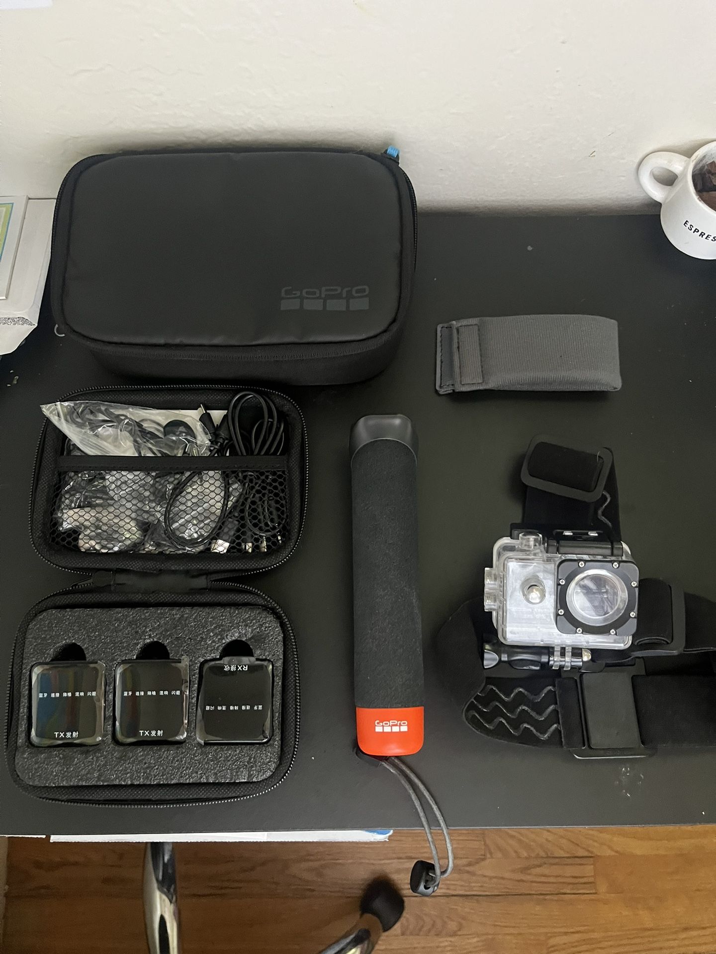Go Pro Accessories, And Microphone With Receiver