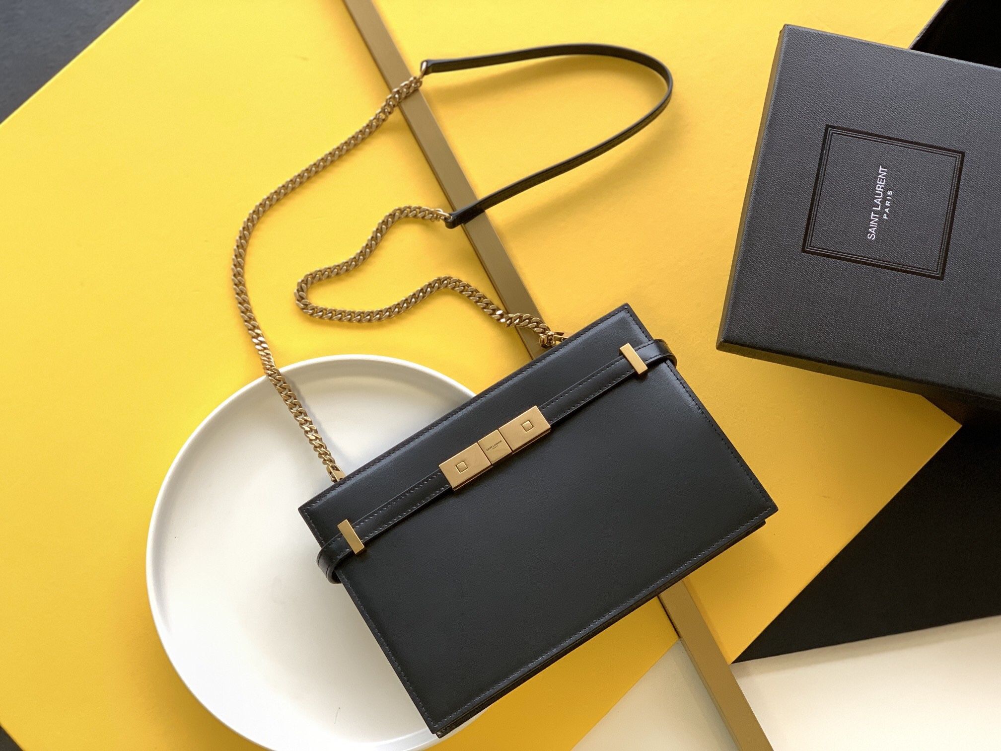 A classic women's shoulder bag