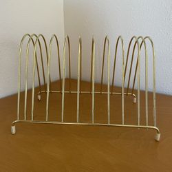 Brass Record Rack