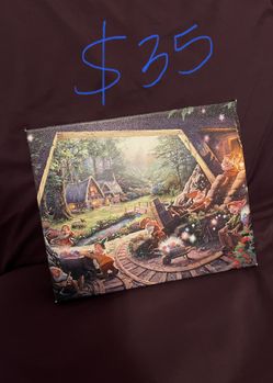 Snow White Thomas Kinkade Canvas