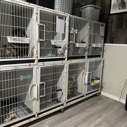 8 dog cage bank