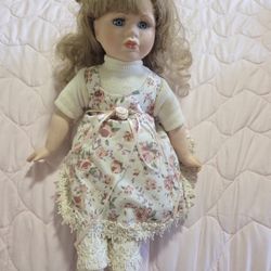  Vintage Collectible Porcelain Doll 
