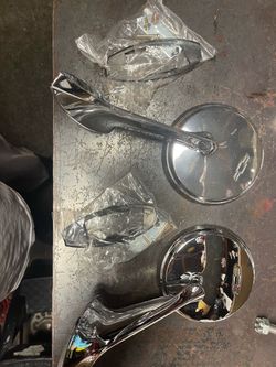 Chrome Chevy vintage door mirrors