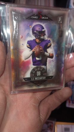 JJ McCarthy 1of1 Rookie Card Wild Card 5 Card Draw
