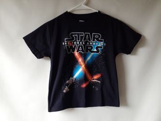 Star Wars boys black graphic t-shirt size 7