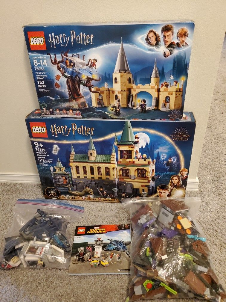 LEGO Harry Potter, Scooby Doo, and Avengers sets