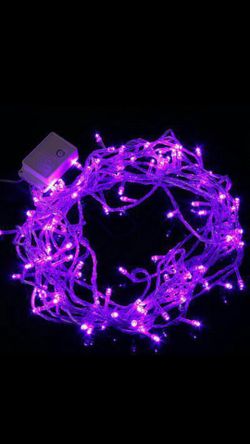 Halloween purple lights 100 led 32ft long