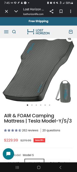 Tesla Lost Horizon air mattress