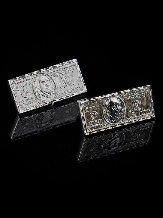 Double Finger Silver Ring Money