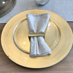 Gold Chargers- Set of 4 