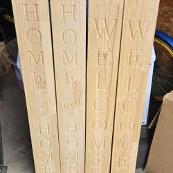 5.5in X 40in Wood Home Boards (unfinished)