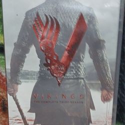 Vikings Season 3 Complete 3 Disc Set Ragnar Rollo Fight King Warrior