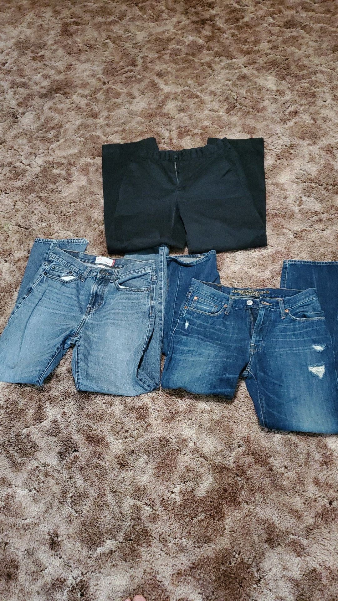 American Eagle, Mussimo and Merona pants.