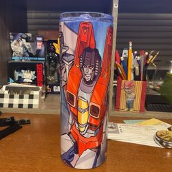 20oz Tumbler Transformer Starscream