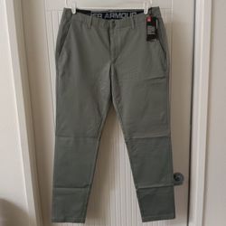 Under Armour UA Men's Showdown Chino Tapered Golf Pants - Olive Green 38/34
