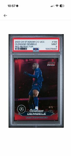 2023 Topps Stadium C/C UCC Ousmane Dembele Red Refractor /5