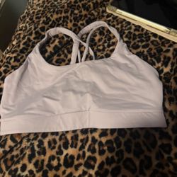 Light Purple lululemon Sports Bra with Strappy Back