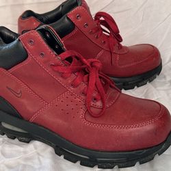 Nike ACG Goadome Burgundy Leather OG DMV Boots 2010 size 8.5 