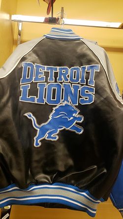 NFL BLANDED LEATHER JACKET PLEASE ASK SIZE I WILL LET YOU KNOW RIGHT AWAY