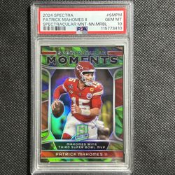 2024 Panini Spectra Spectracular Moments Marble /4 SSP PSA 10 GEM MINT Chiefs