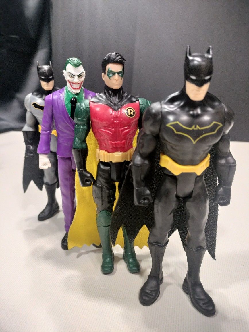 6" Tall Batman & The Gang! Bundle Of 4 (Action Figures Box)
