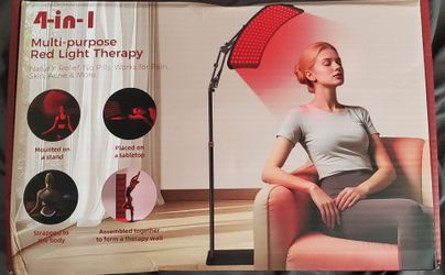 Red Light Therapy for Body, Adjustable Infrared Light Therapy Lamp with Stand -  Near Infrared Light Lamp Device for Facial and Body Skincare