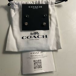 Coach Signature Earrings New