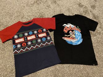 Boys holiday Tees Size 7